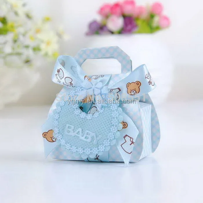 shape diy gift christening baby shower party favor boxes paper