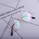 Customizable LOGO Stainless Steel Spectacle Frame Optical Eyeglasses Designer Clear Frame Glasses