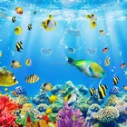 Spraying PVC Background Wall Panel with Carton Fish Design