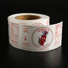 2019 Professional custom private label paper sticker,label and adhesive label sticker printing