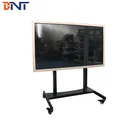 BNT electric lifting type with wired switch control way floor mobile tv bracket