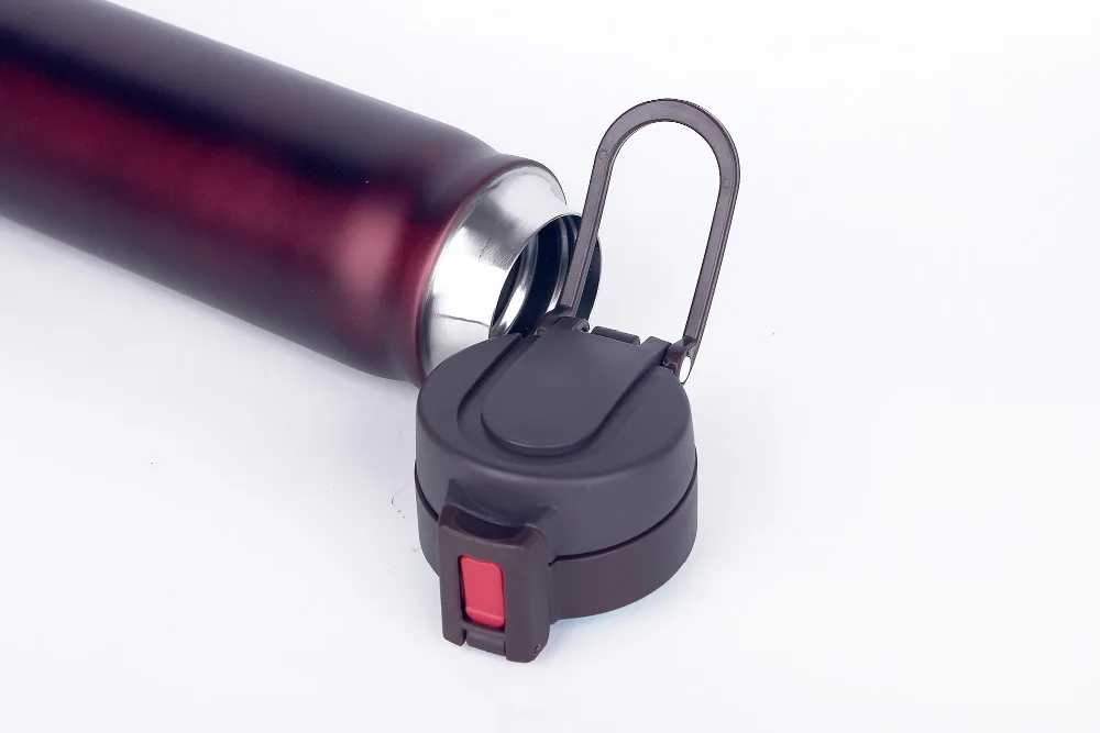 High quality one touch lock lid insulated stainless steel water bottle