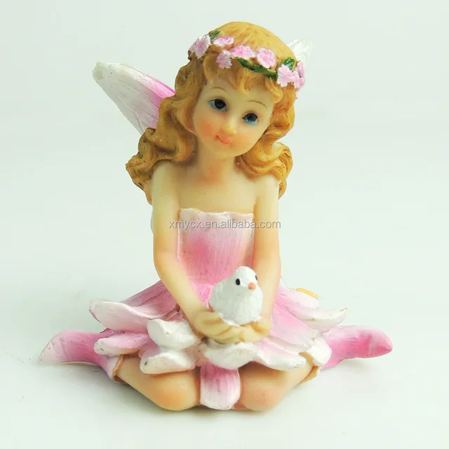 latest promotional gift items resin miniature fairy figurines