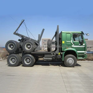 log timber truck trailer