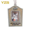 Cats Leave Paw Prints On Your Heart Silver Photo Frame Ornament