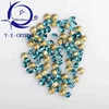 YUXING CRYSTAL Wholesale High Quality Aquamarine Rhinestones Mirror Stones Beads Round