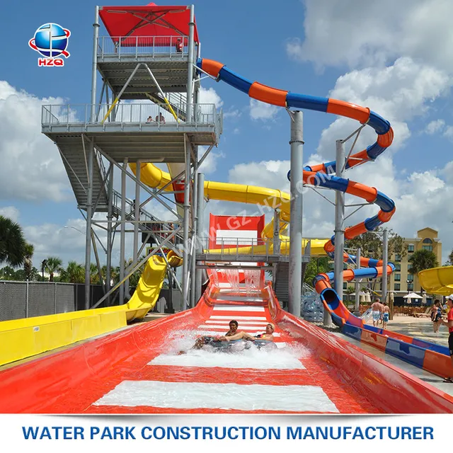 delicate design fixed size fiberglass twister water slides