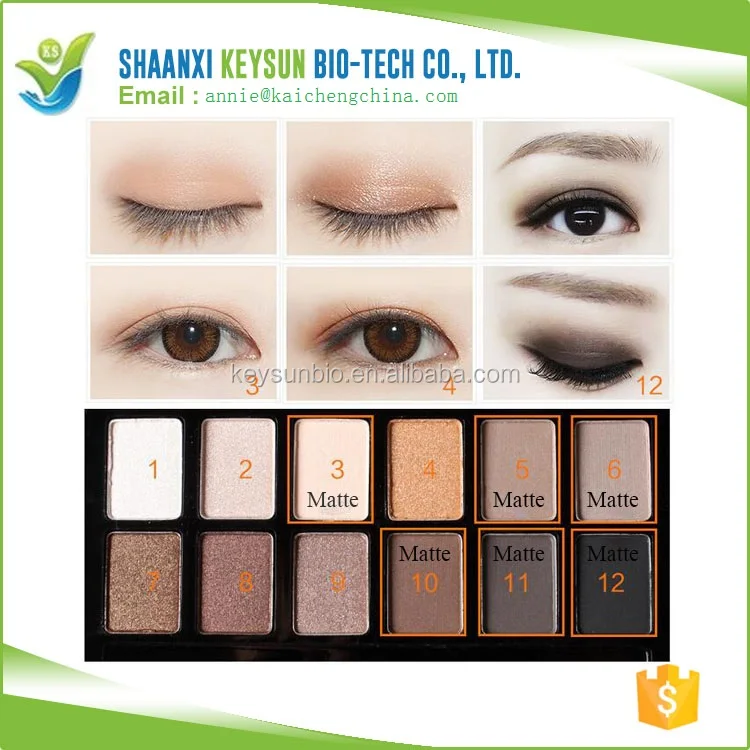 Qiaoyan 12 Colors Highly Pigmented Natural Nude Warm Neutral Eyeshadow