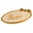 Custom 3D nameplates with safty pin gold color