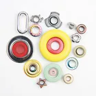 Wholesale Eco-friendly custom size colorful ring shoe metal eyelet brass grommet garment accessories metal eyelet