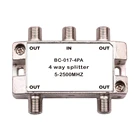 4 way China supplier high quality catv splitter tap for frequency 5-2500 MHz