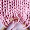 Creative Super Giant Machine Washable Polyester Filling Braid Tube Chunky Crocheted Knit Throw Blankets