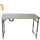 4FT adjustable folding in half table