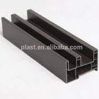 80mm brown black full color upvc window profile pvc door profile for window and door