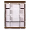 EXTRA Wide Double Non-woven Fabric Wardrobe Extra Hanging Space Storage Wardrobe With High QUALITY