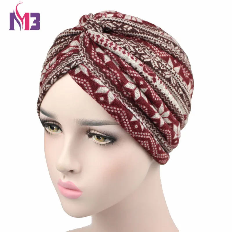 Casualbox Twist Plisado Turbante Cabeza Envolver /Árabe Indio Moda Quimio Sombrero