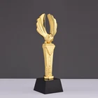 Wholesale high quality resin gold award trophy