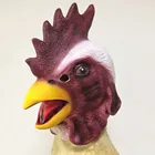 Hot-selling Halloween Cardinal Latex Animal Cock Head Party Mask