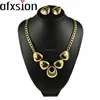 AFXSION gold stainless steel jewelry set wholesale AU-S154