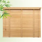 Fashion custom cordless basswood antique wooden venetian blinds slats