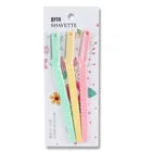 Women disposable tinkle eyebrow razor trimmer set