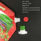 food grade plastic fitment spout and cap for pouch