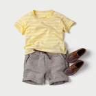 Wholesale boys t-shirt+shorts 2pcs set baby children clothing