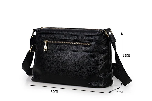 MJ Genuine Leather Women's Bag Shoulder Handbag Real Cowhide Leather Crossbody Bag Female Small Messenger Bags High Capacity (20)