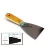 75mm Paint Scraper Wooden Handle Steel Blade Home Decor Renovation Construction Tool