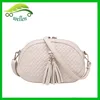 Designer leather handmade weave bags cute small oral handbags