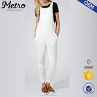 2015 white women's casual jumpsuits denim hot sale summer style
