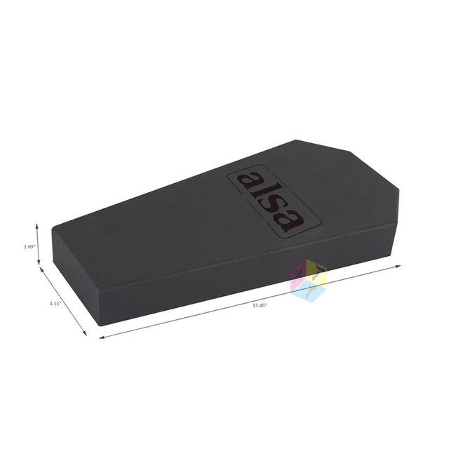 black flat pack paper gift box scarf packaging design