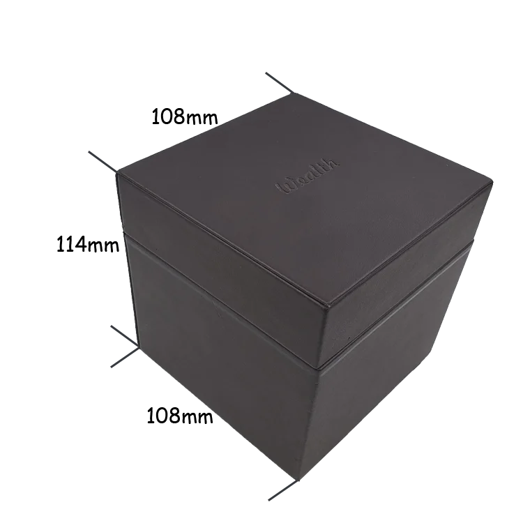 new design luxury watch box leather custom packaging pu leather