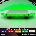 48W 56cm green Mini car roof Led strobe flashing warning light bar