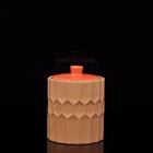 Wholesale unique home decor pink pottery candle jars