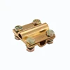 Brass copper square grounding clip square earth cable clamp