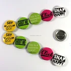 OEM Design cheap pin badge , guangzhou factory 25mm size 1 inches metal button badges