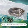 Wholesale 7-8mm Single AAAA Round Pearl in Akoya Oysters Magic Green Vacuum-packed for Women Pearl Party DIY Jewellery