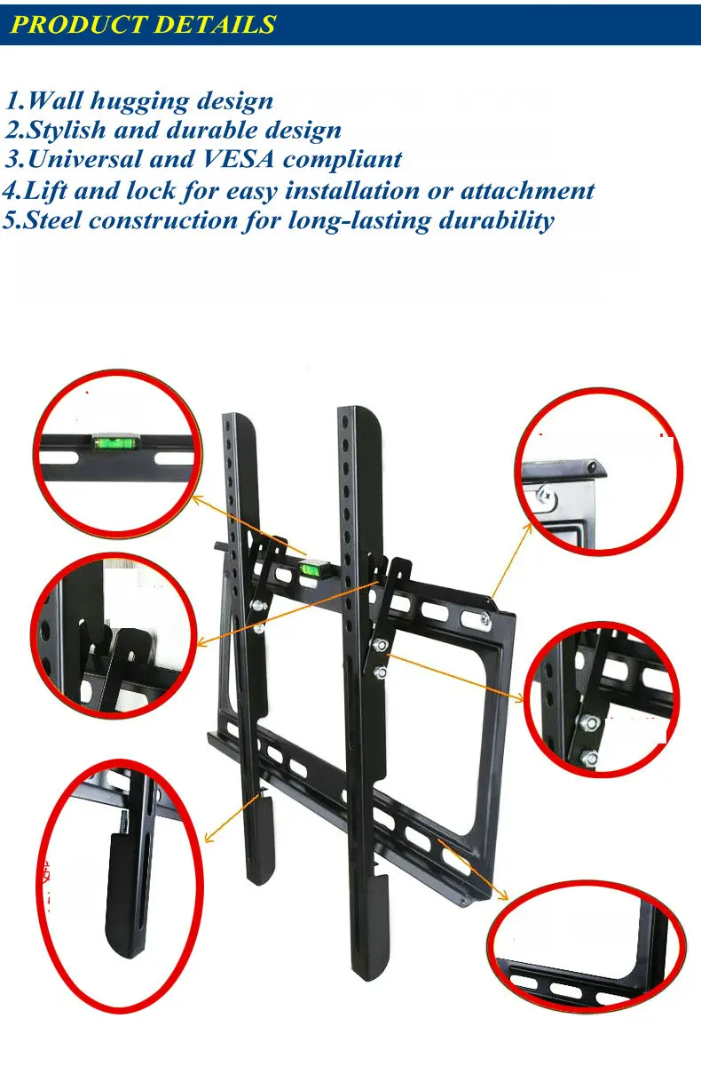 Delgado Inclinaci N De Montaje En Pared Para A Lcd Led Tv Buy