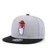 OEM fashion hip hop embroidery snapback cap and custom flat hat