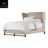 French Elegant Home King Queen size wooden Bed of Van Gogh Furniture