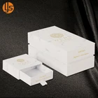 Custom Print Wedding Favor White Marble Pattern Paper Jewelry Gift Box