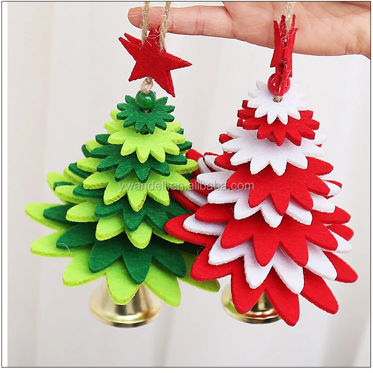 handmade colorful christmas tree gift and decoration