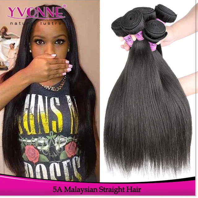 Wholesale natural straight extension cheveux malaisiens