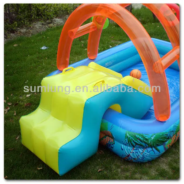 basketball inflatable pool