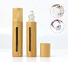 Small Size Bamboo Material Empty Perfume Bottle Glass