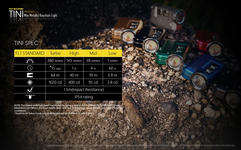 Nitecore TINI 380 Lumens Micro-USB Charging Mini Metallic Keychain Light (29)
