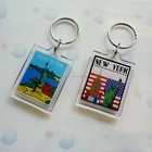 acrylic promotional gift advertising keyring plastic