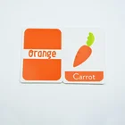 Accept custom children's english learning memory game card