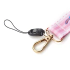 Key Chain Lanyard Promotional Printed Custom Hand Wrist Lanyard Mobile Phone Straps Keychain Short Lanyard